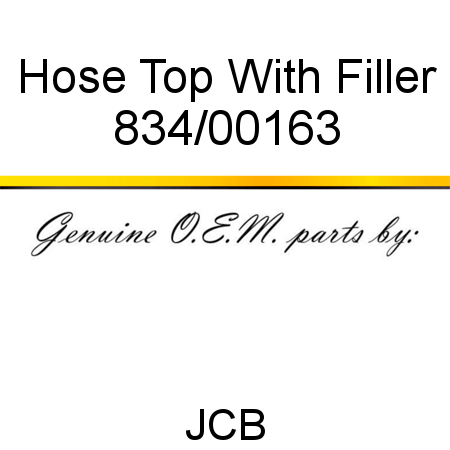 Hose, Top, With Filler 834/00163