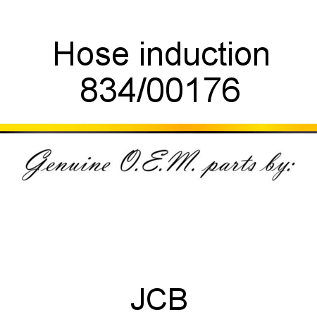 Hose, induction 834/00176