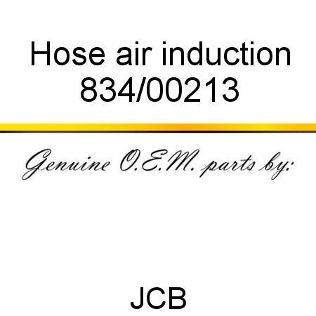 Hose, air induction 834/00213