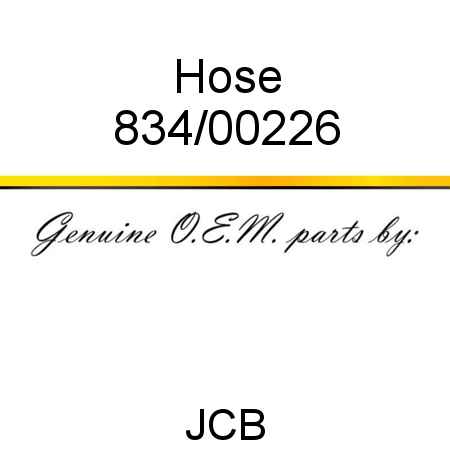 Hose 834/00226