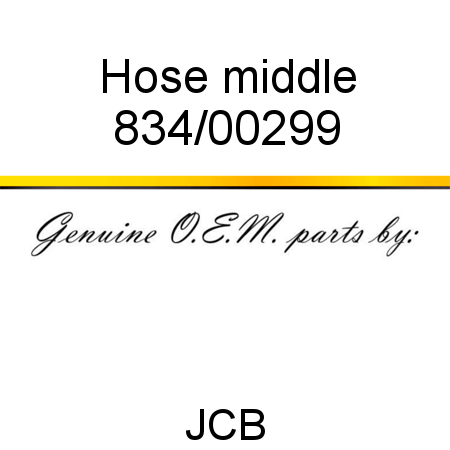 Hose, middle 834/00299