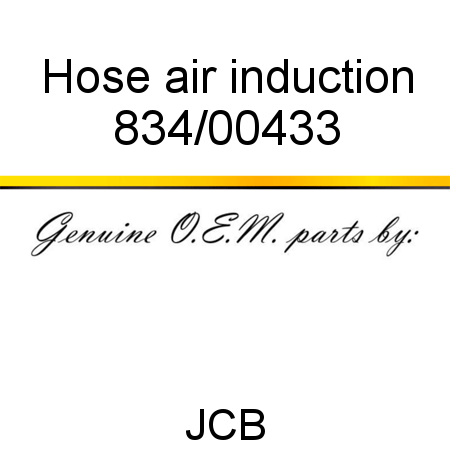 Hose, air induction 834/00433