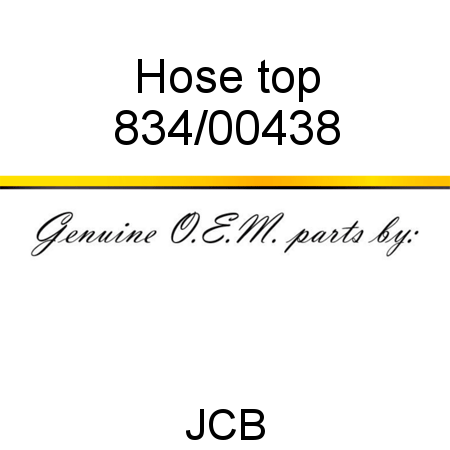 Hose, top 834/00438