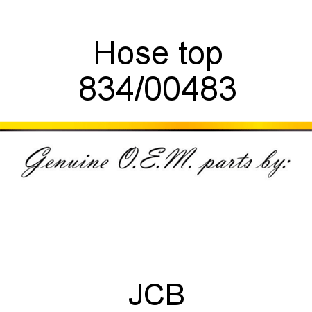 Hose, top 834/00483