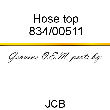 Hose, top 834/00511