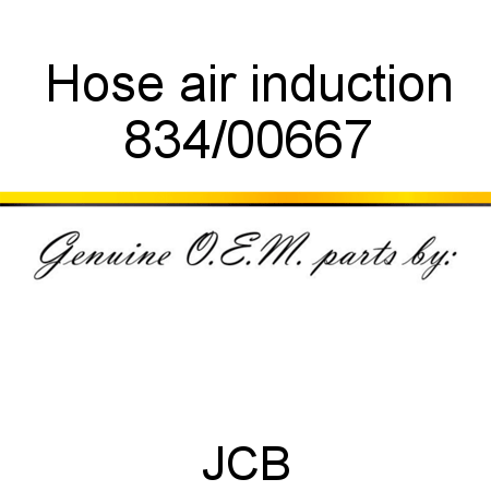 Hose, air induction 834/00667