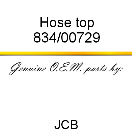 Hose, top 834/00729