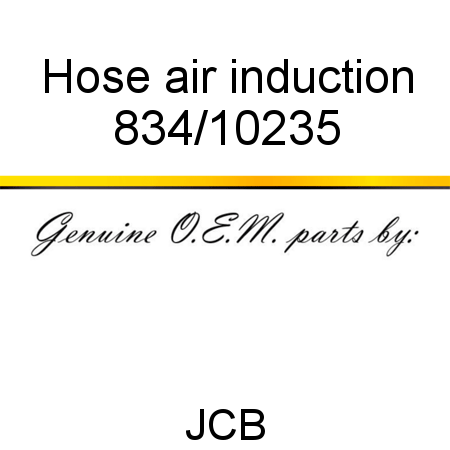 Hose, air induction 834/10235