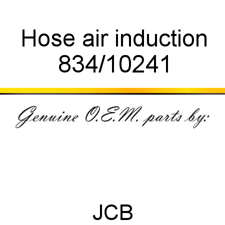Hose, air induction 834/10241