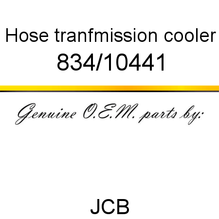 Hose, tranfmission cooler 834/10441