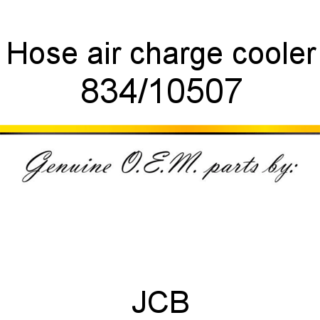 Hose, air charge cooler 834/10507