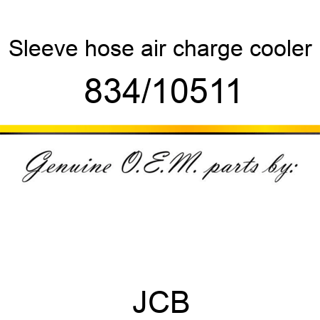 Sleeve, hose, air charge cooler 834/10511