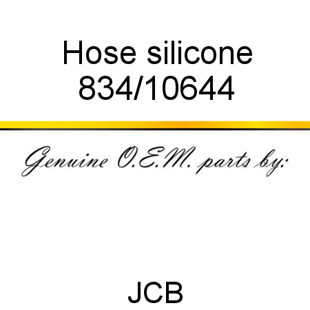 Hose, silicone 834/10644