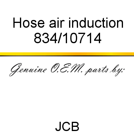 Hose, air induction 834/10714