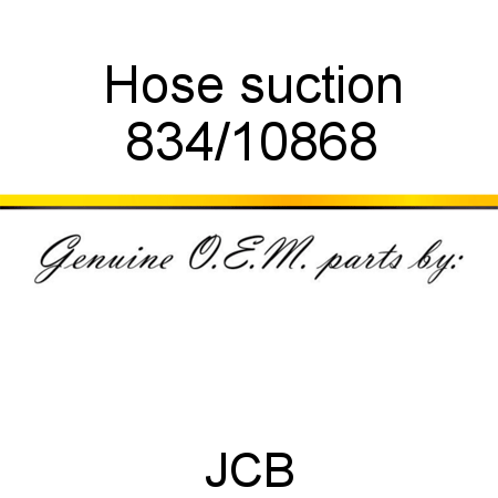 Hose, suction 834/10868