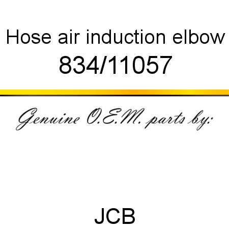 Hose, air induction elbow 834/11057