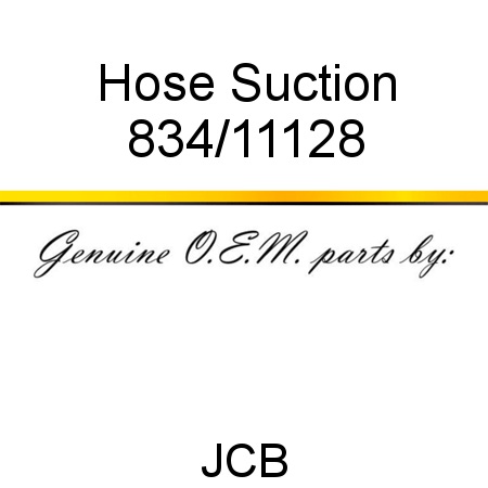 Hose, Suction 834/11128