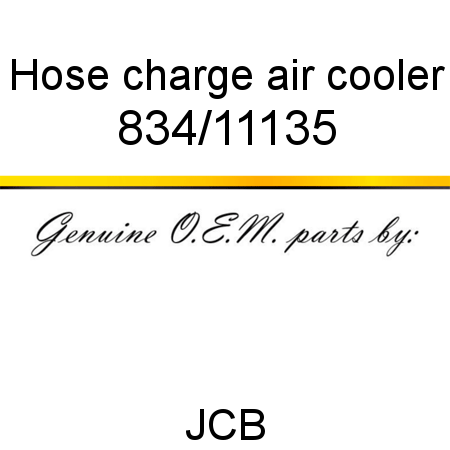 Hose, charge air cooler 834/11135
