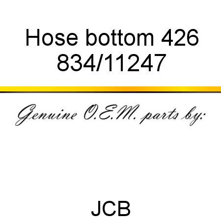 Hose, bottom, 426 834/11247