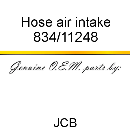Hose, air intake 834/11248
