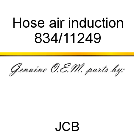 Hose, air induction 834/11249