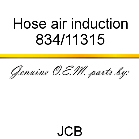 Hose, air induction 834/11315