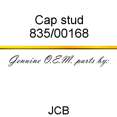 Cap, stud 835/00168