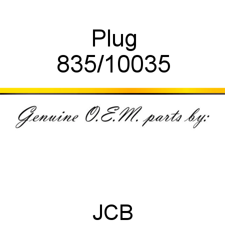 Plug 835/10035