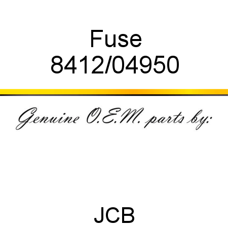 Fuse 8412/04950