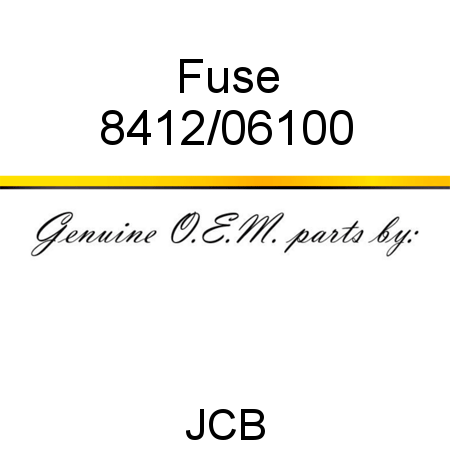 Fuse 8412/06100