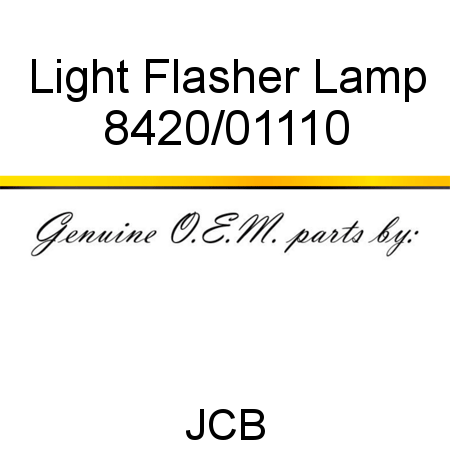 Light, Flasher Lamp 8420/01110