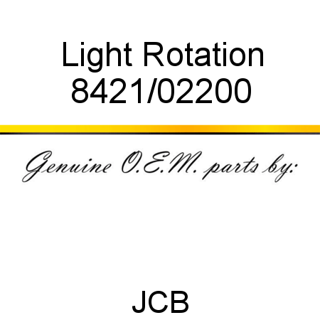 Light, Rotation 8421/02200