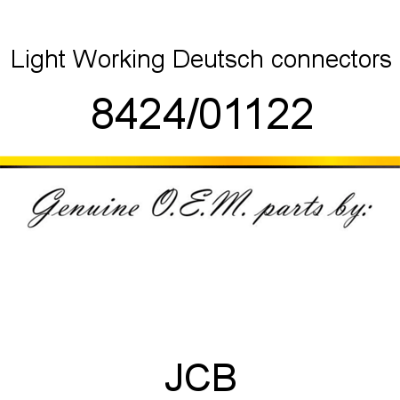 Light, Working, Deutsch connectors 8424/01122