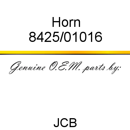 Horn 8425/01016