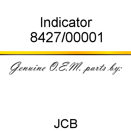 Indicator 8427/00001