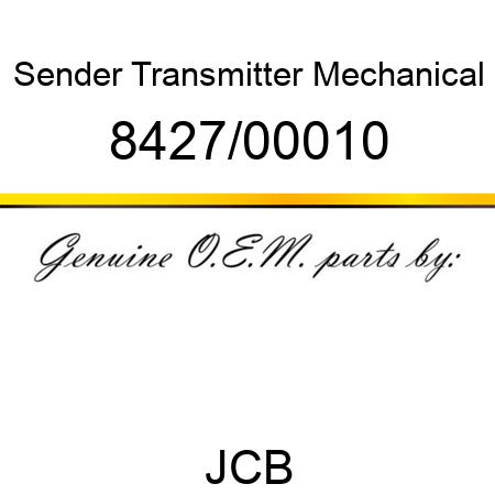 Sender, Transmitter, Mechanical 8427/00010