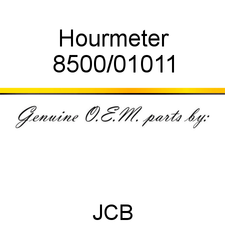 Hourmeter 8500/01011