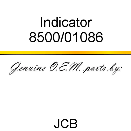 Indicator 8500/01086