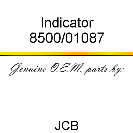 Indicator 8500/01087