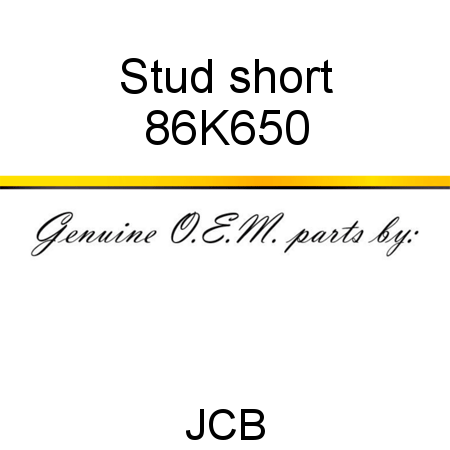 Stud, short 86K650