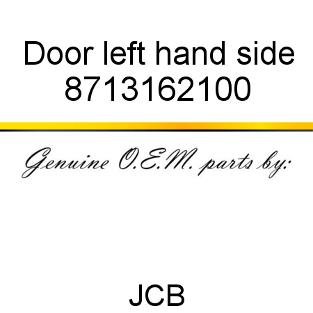 Door, left hand side 8713162100