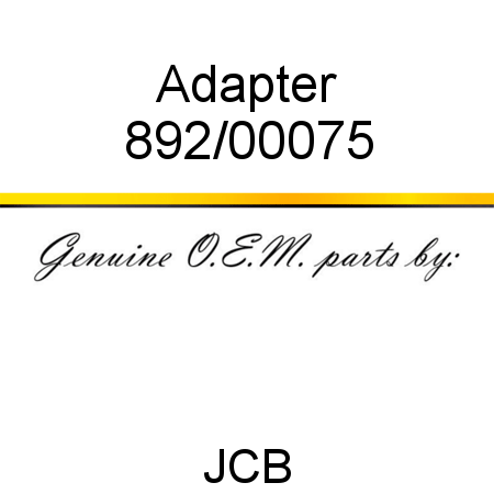 Adapter 892/00075