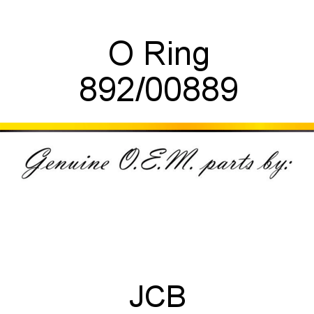 O Ring 892/00889