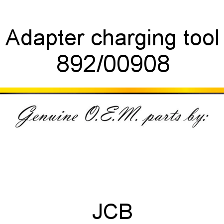 Adapter, charging tool 892/00908