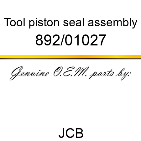 Tool, piston seal assembly 892/01027