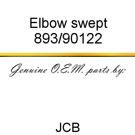 Elbow, swept 893/90122