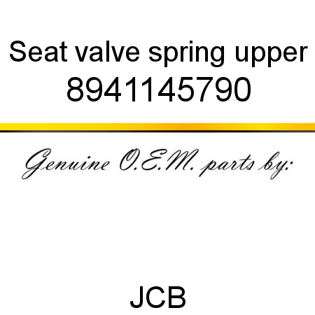 Seat, valve spring, upper 8941145790