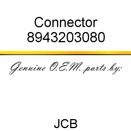 Connector 8943203080