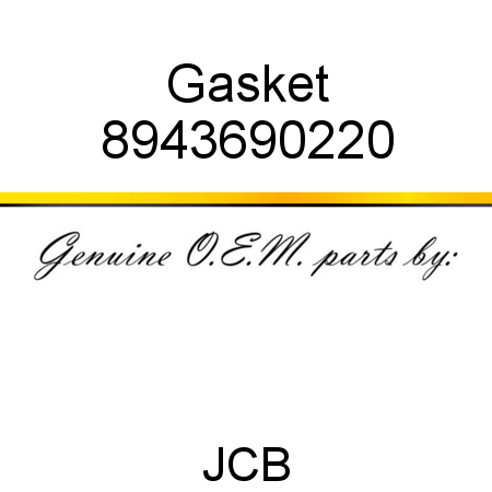 Gasket 8943690220