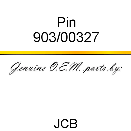 Pin 903/00327